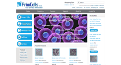 Desktop Screenshot of primcells.com